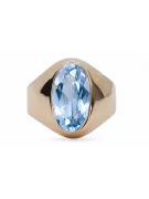Ring Vintage Aquamarine Original Vintage 14K Rose Gold vrc077r